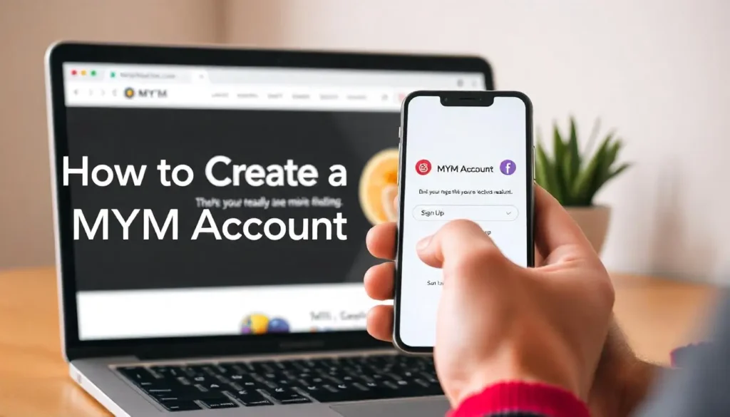 Create a MYM Account