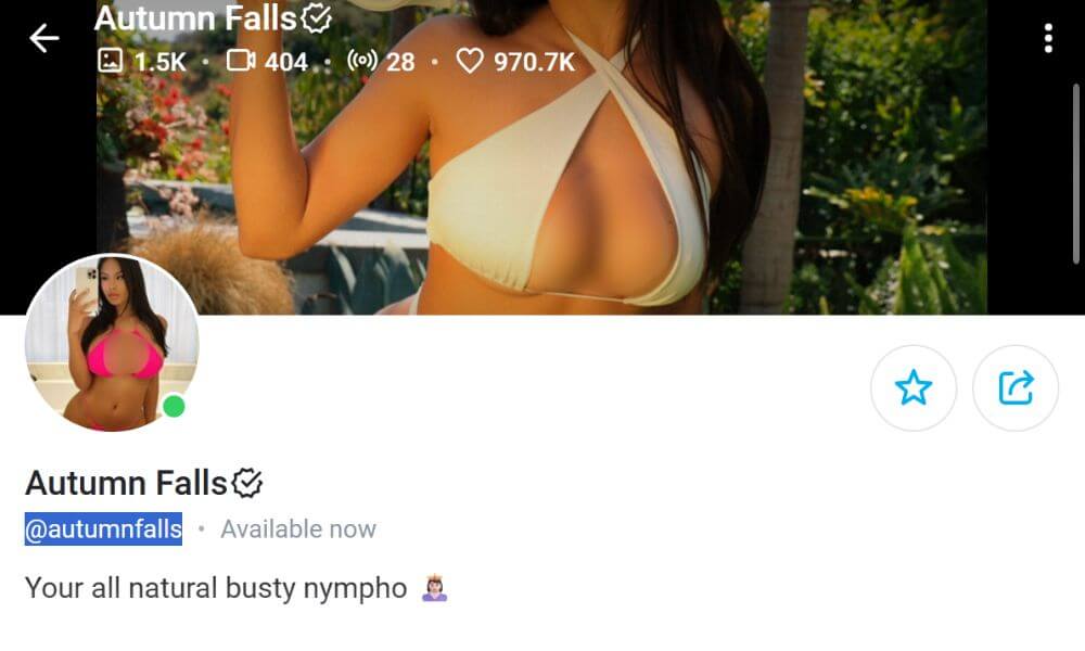 Autumn Falls (OnlyFans Accounts)