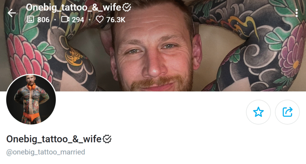 onebig_tattoo_married - OnlyFans Couple Account