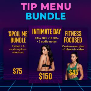 OnlyFans Menu with Bundled Offer